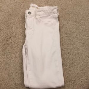 american eagle size 4 white jeans